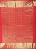 Crimson Red Floral Butta Woven Design Pure Kanchipuram Silk Saree with Contrast Border