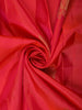 Crimson Red Floral Butta Woven Design Pure Kanchipuram Silk Saree with Contrast Border