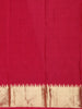 Crimson Red Floral Butta Woven Kanchipuram Silk Saree With Zari Border