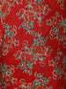 Crimson Red Floral Printed Cotton Salwar Suit - Diadem