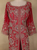 Dark Pink Floral Sequins and Beads Embroidered Design Palazzo Set with Dupatta