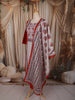 Crimson Red Floral Thread Embroidered Design Cotton Straight Cut Salwar Suit with Dupatta