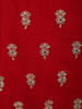 Crimson Red Floral Zari Embroidered Design Georgette Palazzo Suit with Dupatta