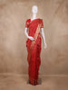 Crimson Red Floral Zari Woven Design Kanchipuram Silk Saree