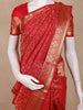 Crimson Red Floral Zari Woven Design Kanchipuram Silk Saree