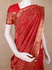 Crimson Red Floral Zari Woven Design Kanchipuram Silk Saree