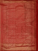 Crimson Red Floral Zari Woven Design Pure Kanchipuram Silk Saree with Butta Zari Border