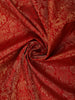 Crimson Red Floral Zari Woven Design Pure Kanchipuram Silk Saree with Butta Zari Border