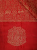 Crimson Red Floral Zari Woven Design Pure Kanchipuram Silk Saree with Butta Zari Border