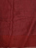 Crimson Red Floral Zari Woven Design Pure Tissue Silk Fancy Saree with Solid Border