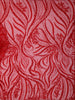 Crimson Red Heavy Sequins and Beads Embroidered Design Net Party Wear Saree with Matching Blouse