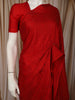 Crimson Red Heavy Stone Embellished Design Satin Party Wear Saree with Stone Work Border