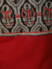 Crimson Red Kalamkari Printed Design Cotton Straight Cut Salwar Suit with Dupatta