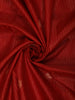 Crimson Red Mini Checked Zari Woven Design Pure Kanchipuram Silk Saree with Double Zari Border