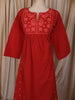 Crimson Red Paisley Thread Embroidered Design Cotton Salwar Suit