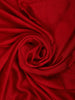 Crimson Red Solid Design Satin Party Wear Saree with Designer Border
