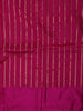 Crimson Red and Black Checked Butta Zari Woven Design Pure Banarasi Silk Party Wear Saree with Zari Border