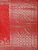 Crimson Vermilion Red Butta Zari Woven Design Banarasi Silk Designer Saree with Stone Work Border