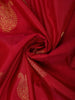 Crimson Vermilion Red Floral Butta Zari Woven Design Pure Kanchipuram Silk Saree with Zari  Border