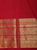 Crimson Vermilion Red Floral Butta Zari Woven Design Pure Kanchipuram Silk Saree with Zari  Border