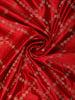 Crimson Vermilion Red Geometric Zari Woven Design Banarasi Silk Designer Saree with Stone Work Border