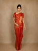 Crimson Red Animal Motif design Pure Kanchipuram Silk Saree