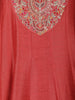 Crimson Red Floral Print Sequins Embellishment Semi Silk Salwar Suit - Diadem