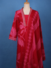 Crimson Red Floral Printed Cotton Salwar Suit Set - Diadem