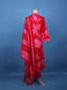 Crimson Red Floral Printed Cotton Salwar Suit Set - Diadem
