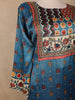 Crystal Teal  Floral Printed Synthetic Salwar Suit