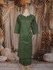 Forest Green Floral Printed Design Cotton Straight Cut Salwar Suit