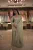 Pista Green Heavy Sequins and Beads Embroidered Design Tissue Silk Sharara Suit with Dupatta