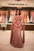 Chocolate Brown Sequins and Bead Embroidered Net Mermaid Lehenga Set