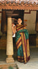 Peacock Blue Butta Woven Design Pure Kanchipuram Silk Saree with Contrast Retta Pattu Border