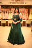 Bottle Green Heavy Sequins and Beads Embroidered Design Net Mermaid Lehenga With Dupatta