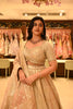 Soft Ivory Floral Sequins and Mirror Embroidered Design Tissue Silk Lehenga With Dupatta