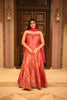 Queen Pink Floral Zari Woven Design Banarasi Silk Fancy Lehenga with Dupatta