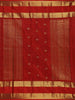 Dark Brown Butta Woven Design Pure Kanchipuram Silk Saree