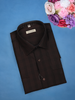 Dark Brown Checked Design Half Sleeve Cotton Shirt