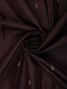 Dark Brown Gold Butta Woven Kanchipuram Silk Saree