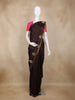 Dark Brown Gold Butta Woven Kanchipuram Silk Saree