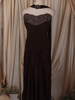 Dark Chocolate Brown Beads Embroidered Design Satin Party Wear Lehenga with Choker Dupatta