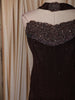 Dark Chocolate Brown Beads Embroidered Design Satin Party Wear Lehenga with Choker Dupatta