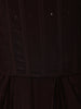 Dark Chocolate Brown Beads Embroidered Design Satin Party Wear Lehenga with Choker Dupatta