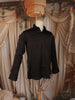 Dark Coffee Brown Abstract Woven Design Pure Cotton Party Wear Full Sleeve Men Shirt