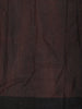 Dark Coffee Brown Floral Printed Design Pure Tussar Silk Fancy Saree with Contrast Border
