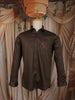 Dark Coffee Brown Floral Stone Embellished Design Pure Cotton Fancy Wear Full Sleeve Men Shirt