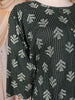 Dark Green Abstract Printed Design Cotton Kurti