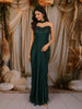 Dark Green Beads Embroidered Design Satin Party Wear Lehenga with Choker Dupatta