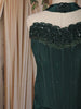 Dark Green Beads Embroidered Design Satin Party Wear Lehenga with Choker Dupatta